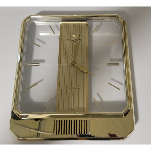 Verichron Quartz Westminster Chime Clock - Vintage - Picture 1 of 11